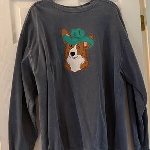Corgi Embroidered Sweatshirt
